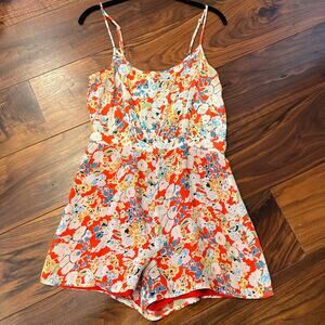 Topshop Floral Romper Playsuit Jumpsuit sz US 6 / UK 10 / EU 38